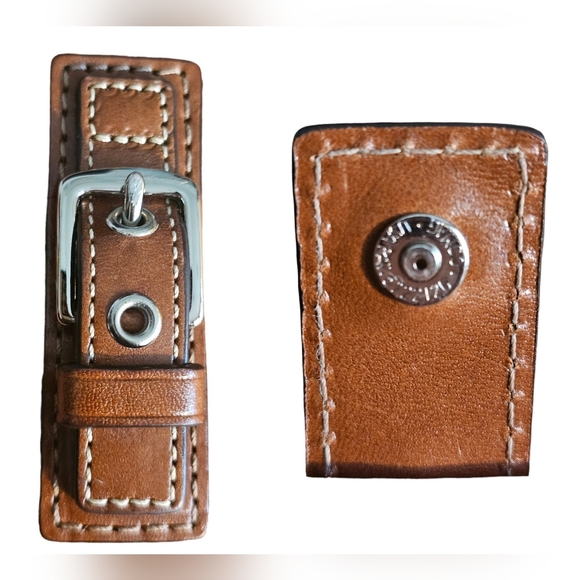 EUC | HTF Coach Pink & Brown Soho Wristlet | Wool Tweed & Leather - Picture 10 of 16